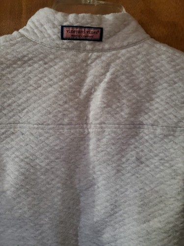 Vineyard Vines Pullover Youth Girls Small 7-8 Long Sleeve 1/4 Zip Lt. Gray - Picture 6 of 7