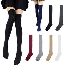 Girls Ladies Women Thigh High Over the Knee Socks Extra Long Warm Stockings US