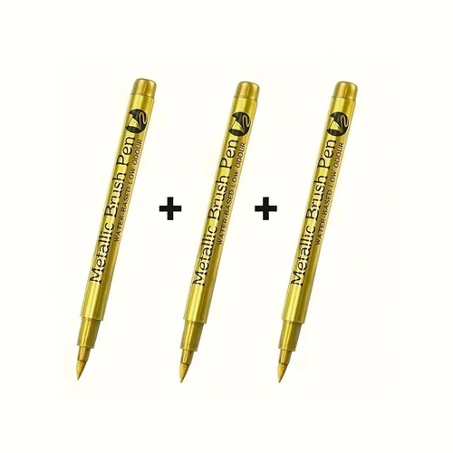 3-1 Stück Metallic Farbmarker Stifte Gold Silber Bronze Permanent Lackstifte - Bild 5 von 18