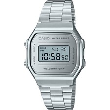 Uhr CASIO A168WEM-7E Edelstahl Grau Unisex Digital VINTAGE