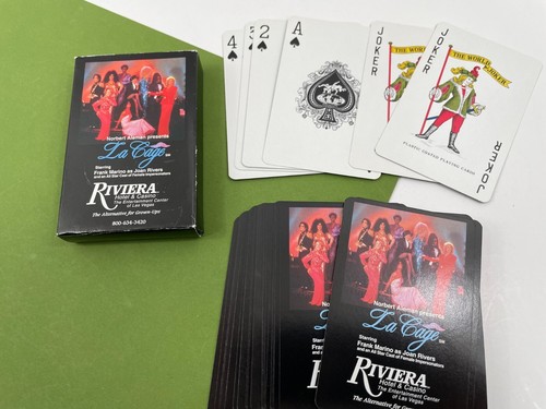 Vintage 3 Playing Cards Riviera Las Vegas Riviera Crazy Girls Splash Complete - Bild 7 von 9