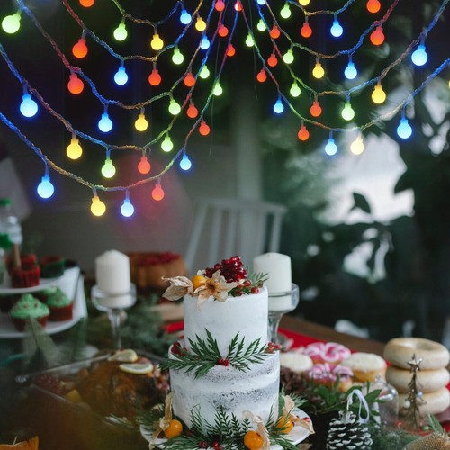 Party Propz Multicolor Led Ball Light for Decoration - 4m,14LED Light Ball. - Picture 4 of 6