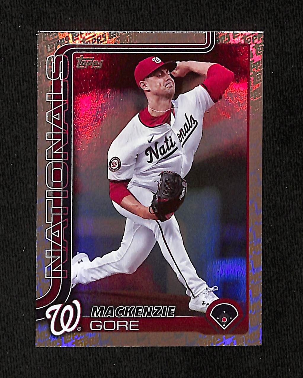 2025 Topps Series 1 - Mackenzie Gore #334 Topps Foil Pattern FANATICS EXCLUSIVE