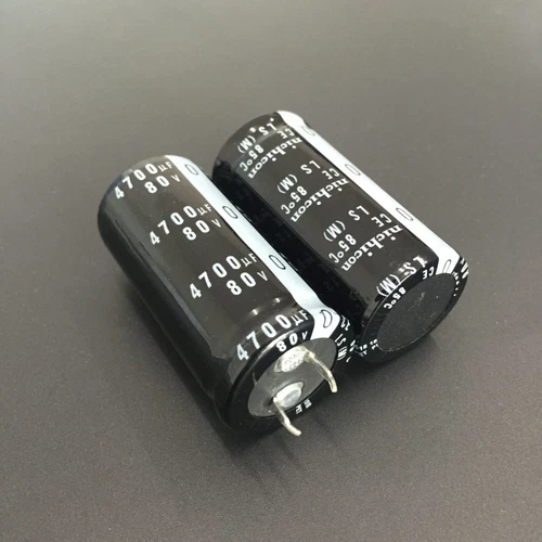10pcs 4700uF 80V Japan Nichicon LS 25x50mm 80V4700uF Snap-in Capacitor