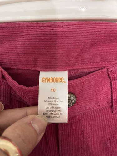 Gymboree 10 pink corduroy pants boot cut NWT girls - Picture 4 of 5