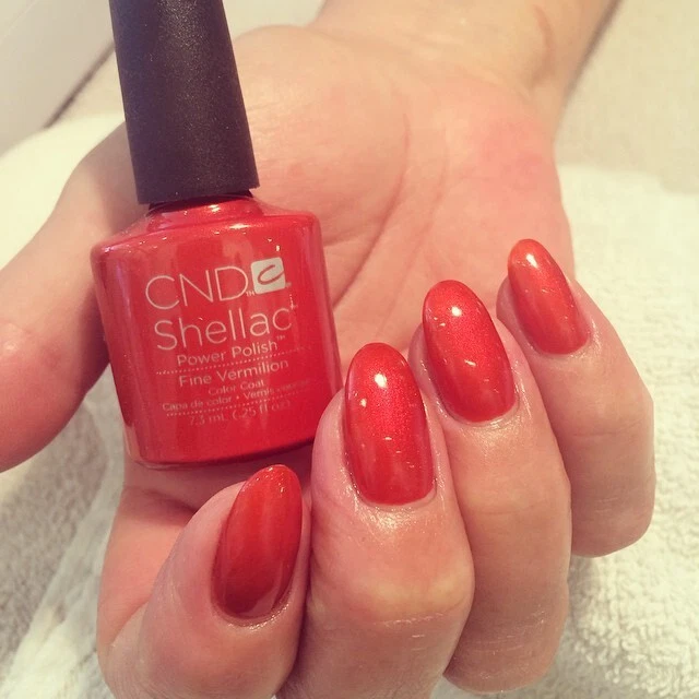 CND Shellac Fine Vermillion 7,3 ml Neu Nagellack Top Super Qualität UV LED - Bild 2 von 3