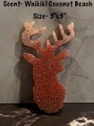 Air Freshener- Antler -Size 5"x3" -Scent is Waikiki Coconut Beach