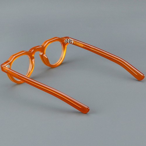 Monturas de gafas de acetato de lujo para mujeres y hombres gafas ovaladas naranja/blanco/verde/negro - Imagen 10 de 23