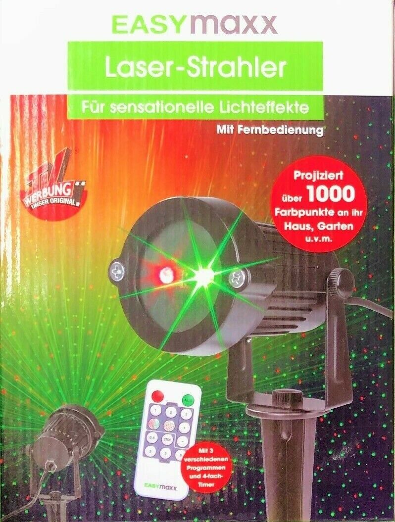 Fernbedienung NEU * Laser Außen Strahler von EASYMAXX für Lichteffekte Inkl