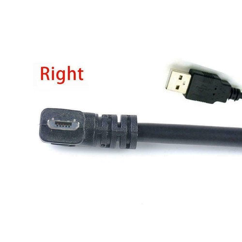 90 Degree Angle USB 2.0 A Male to Left Right Micro USB For Phone Cable --us - Photo 12 sur 16