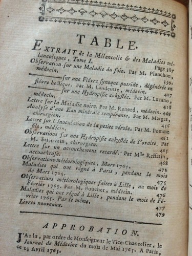 ROUX Journal De Médecine Chirurgie Pharmacie 1765 E.O. ILLUSTRE - Picture 6 of 12