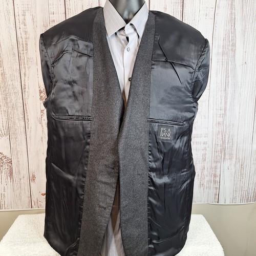 Joseph A Bank Sport Mantel Blazer Herren 46R Anthrazit Kaschmir - Bild 7 von 9