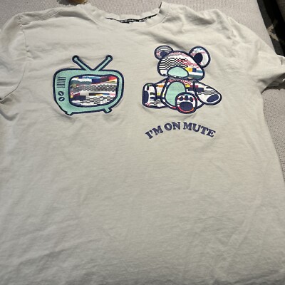 Switch Remarkable T-Shirt Mens 2XL Limited Edition I'M ON MUTE Bear Short Sleeve
