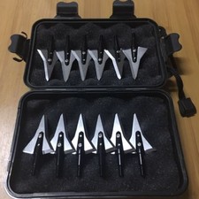 12 Pcs 1.2'' Cut 125Gr Fix Blade Broadhead Right Bevel Broadhead Arrowhead W/BOX