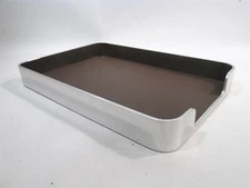 1970s Radius One William Sklaroff  Chrome Metal Letter Tray Smith Metal Arts