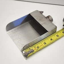 Majestic 4" Small Rectangular Water Fountain or Pool/Spa Spout Stainless Steel