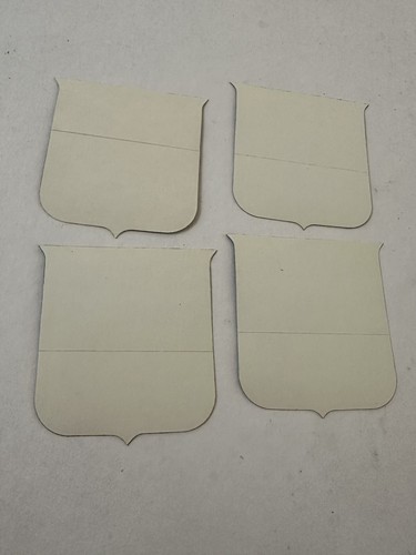 Lote de 4 calcomanías reflectantes de bandera de país de Haití, vintage nuevo stock antiguo - - Imagen 2 de 8