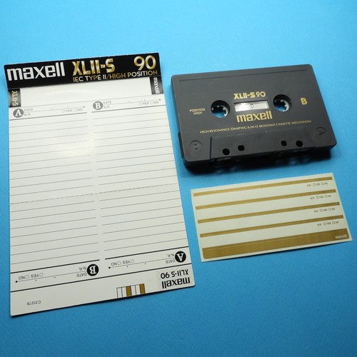 🍒 1x MAXELL XL II-S 90 * IEC II Type 2 * Tape Cassette Kassette кассета * 1998 - Bild 4 von 4