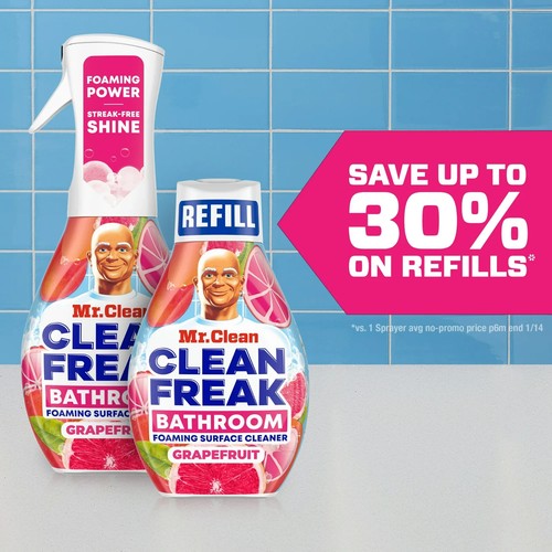Mr. Clean Freak All Purpose Cleaner Spray, Multi-Surface Cleaning, Grapefruit - Picture 3 of 8