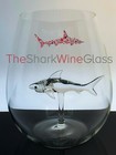 The Original 3D Stemless Shark Wine Glass - Handmade Crystal