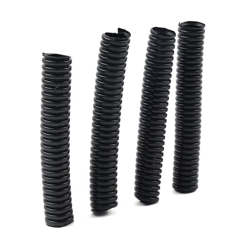 Spark Plug Wire Heat Sleeve Ignition Cable Shield 4pcs Fit Dodge Fit Jeep Black - Picture 7 of 10