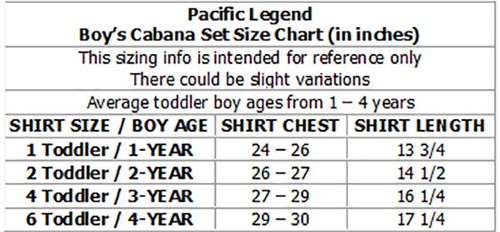 Tropical Hibiscus Garden Boy's 2pc Hawaiian Cabana Set - Picture 3 of 3