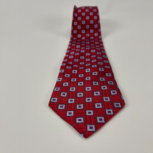 Ermenegildo Zegna Tie 100% Silk Made in Italy Luxury Necktie Red 58.5x3.75 - Picture 2 of 11