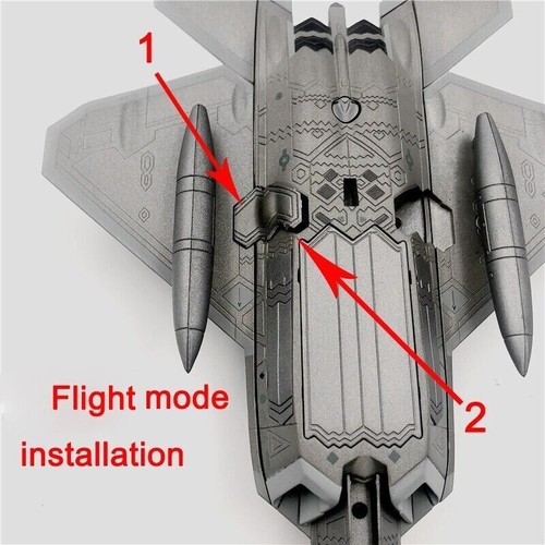 1:100 US Lockheed Martin F-22 Raptor Fighter Aircraf Model Diecast Military Gift - Picture 4 of 19