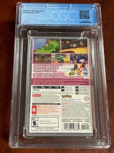 NUEVO ENCASTRADO 2022 SWITCH Pokemon SHINING PEARL CGC 1ª IMPRESIÓN 9.8 Y-Fold A+ SELLO - Imagen 4 de 5