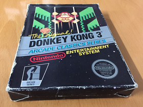 CAJA Y JUEGO Donkey Kong 3 NES Caja Negra NINTENDO 5 Tornillo HANGTAB Arcade Classics
