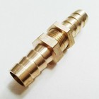 Brass Bulkhead Fitting Barb Pipe Hose Tube Connector Adapter Fuel Water Air Boat