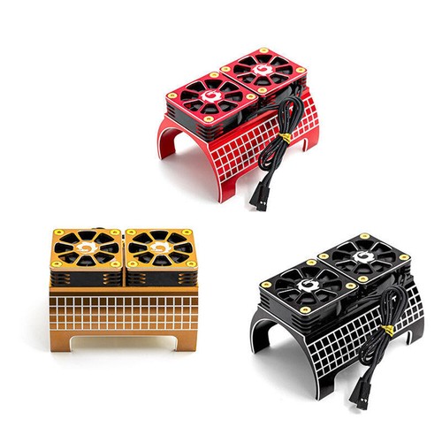 Dual Motor Cooling Fan Brushless Motor Radiator For Traxxas X-Maxx 1/5 RC - Picture 4 of 19