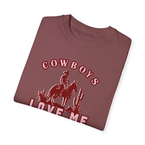 Cowboys Love Me Western Cowgirl Soft Tee Texas Country Girl Shirt - Picture 7 of 19