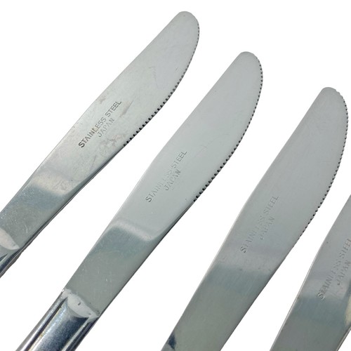 Utica Woodbine 8 coltelli da tavola 1/4" rotoli floreali in acciaio inox set 4 - Foto 7 di 12
