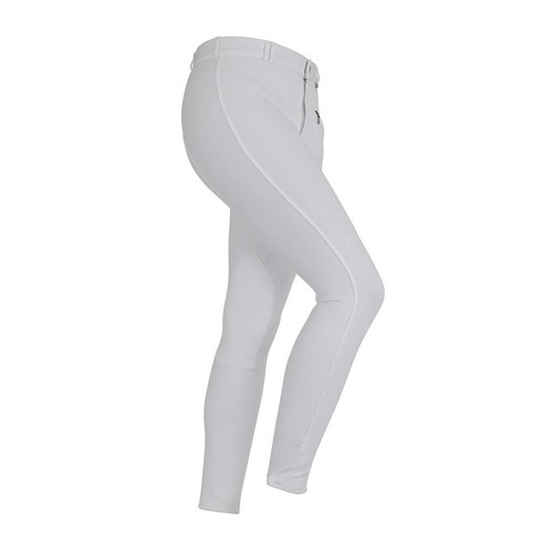 Girls White Shires Cotton SaddleHugger Breeches Girls White Shires Cotton SaddleHugger Breeches