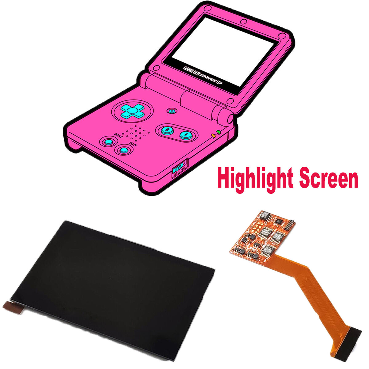 Buy Repairs Game Boy Advance SP Repairs: LCD Screen Replacement Service