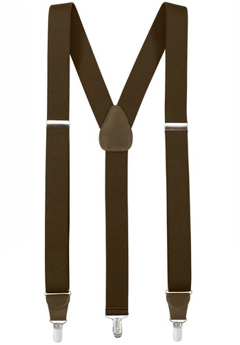 Hold'Em Suspender for Men Made in USA Y-Back Leather Crosspatch Clip on tuxedo - Picture 10 of 24