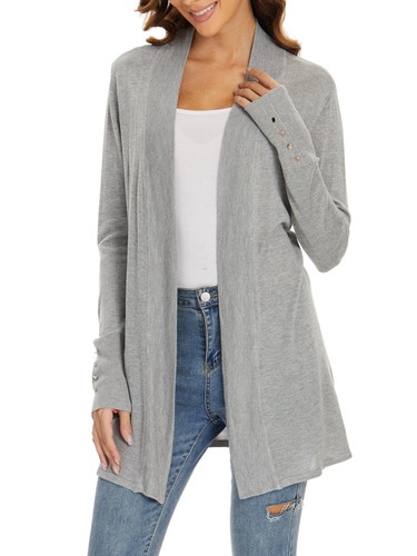 Women's Cardigans Long Sleeve Lightweight Sweater Dressy Casual Trendy Light ... - Picture 2 of 7