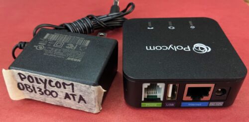 Polycom Obihai OBI300 Phone Analog Adapter USB 1 Port FXS ATA + AC DC 12V Power - Afbeelding 2 van 5