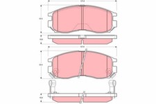 TRW GDB3133 Bremsbelagsatz, Scheibenbremse for HAFEI MITSUBISHI PROTON SOUEAST