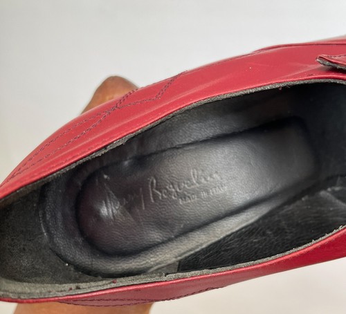 Henry Beguelin Mary-Jane Shoes - Block Heel - Red - US 7 - Fit UK 4 / 37 - Picture 3 of 8