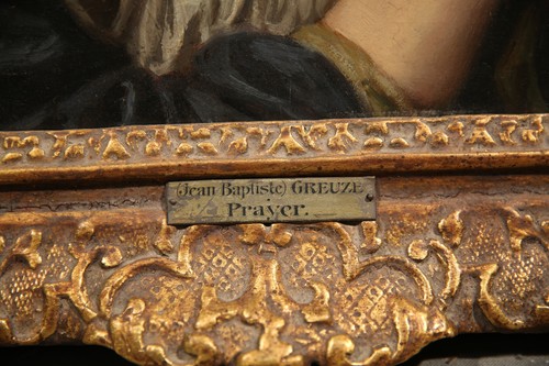 19th Century French Depiction of a Young Woman Girl praying - Picture 3 of 11