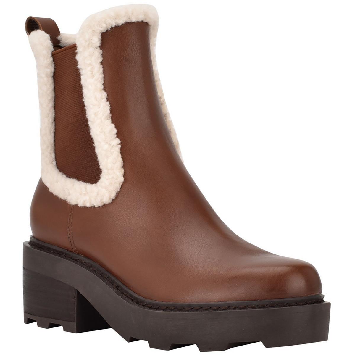 Женские ботинки челси Calvin Klein Anissa Brown, 5 средних размеров (B,M) BHFO 3770