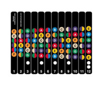 Guitar Fretboard Note Decal Fingerboard Musical Scale Map Sticker New