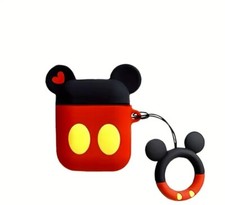 Disney Mickey Mouse Ears/Body Airpods Generations 1 & 2 Silicone Storage Case