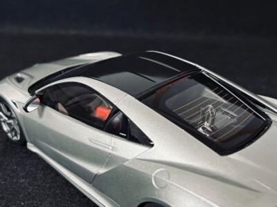 Samurai 1/18 scale Figure Honda NSX Silver KSR18023S