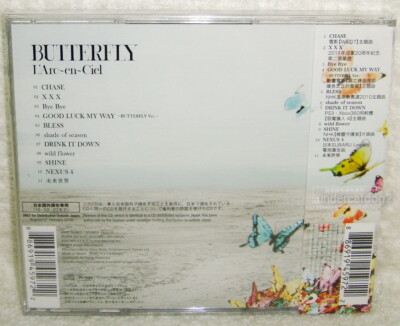 L'Arc~en~Ciel BUTTERFLY Taiwan Ltd CD+Card 886919459722| eBay