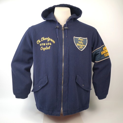 Chevignon Herren Jacke Army Teddy mit Kapuze Gr. XL dunkelblau - Bild 1 von 15