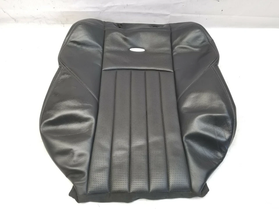 2005-2006 MERCEDES W211 E55 AMG FRONT LEFT DRIVER BACKREST SKIN - BLACK - Image 2 of 4