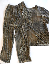 Women's Jones New York Pant and Top Set Size 4